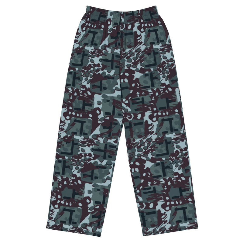 Maritime Assault CAMO Unisex Wide-Leg Leisure Pants - 2XS