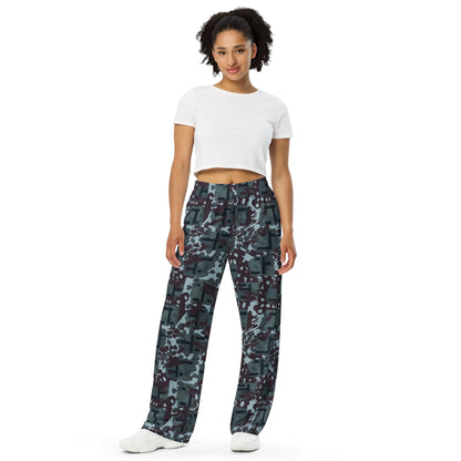 Suicide Squad Navy SEAL Movie CAMO unisex wide-leg pants - Wide-leg Pants