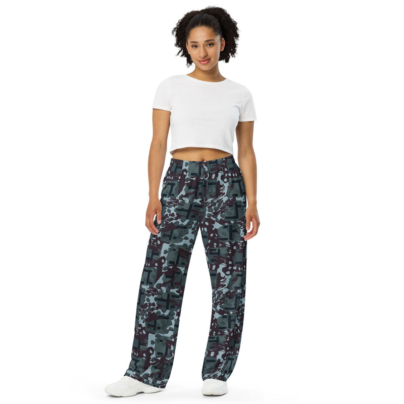 Maritime Assault CAMO Unisex Wide-Leg Leisure Pants
