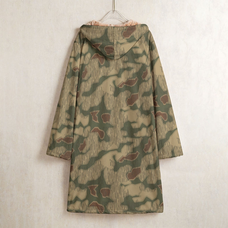 Sumpfmuster Where Eagles Dare CAMO Men’s Horn Button Long Fleece Coat - Jacket