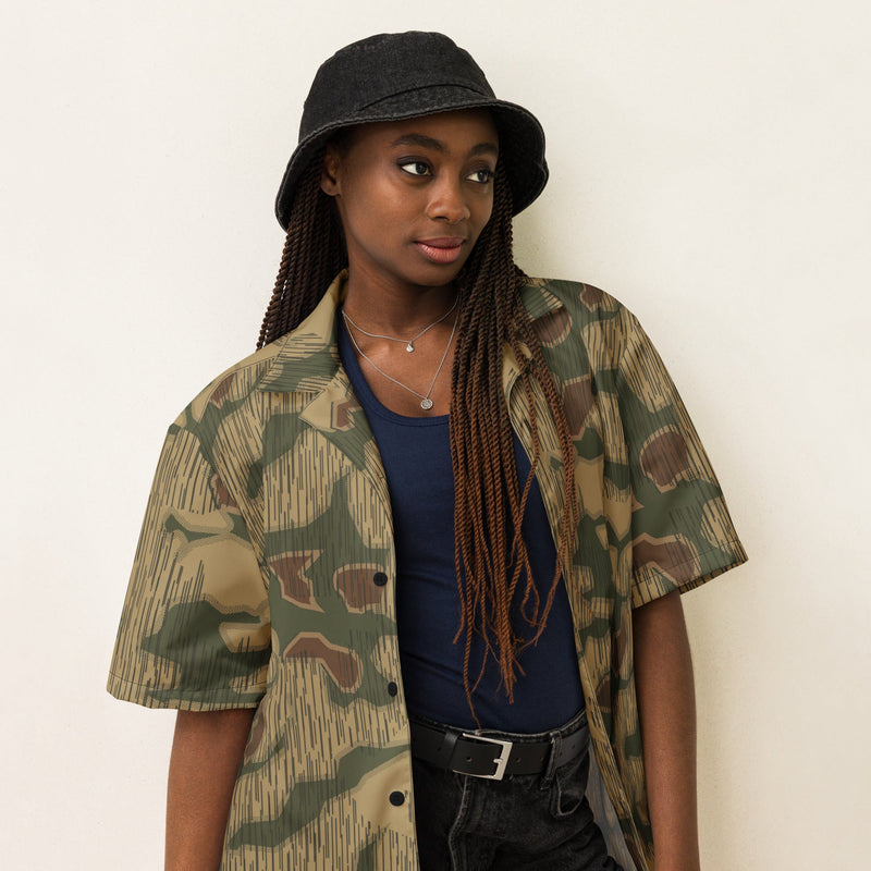 Sumpfmuster Where Eagles Dare CAMO Unisex Short-Sleeve Button Shirt - Button-Up