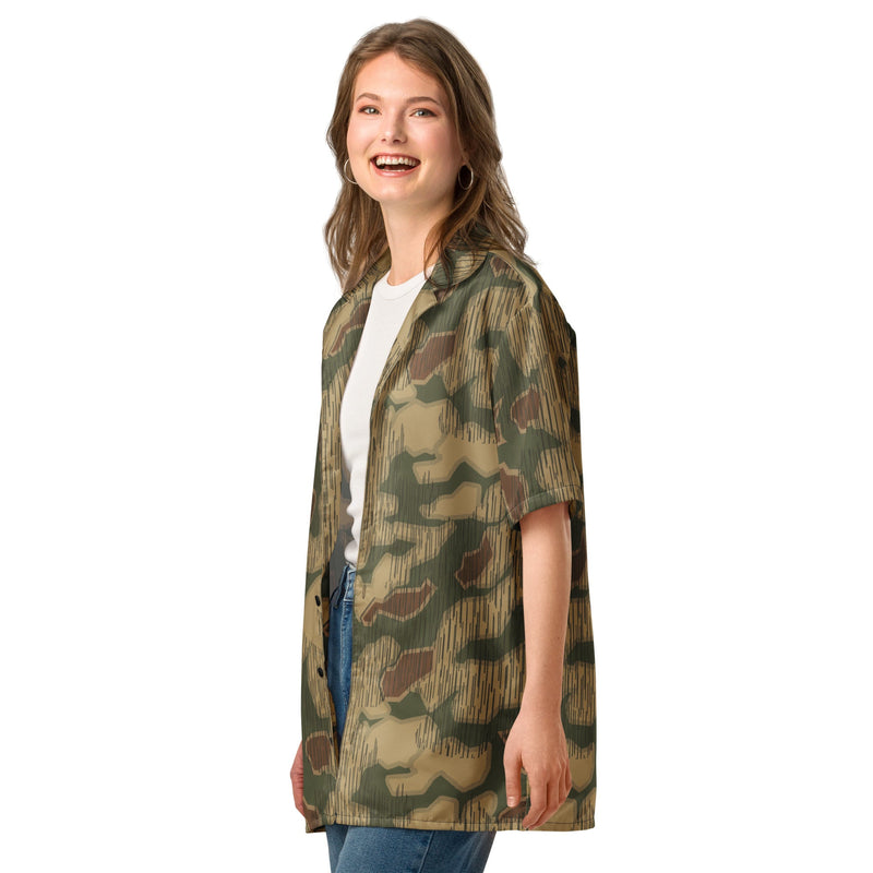 Sumpfmuster Where Eagles Dare CAMO Unisex Short-Sleeve Button Shirt - Button-Up