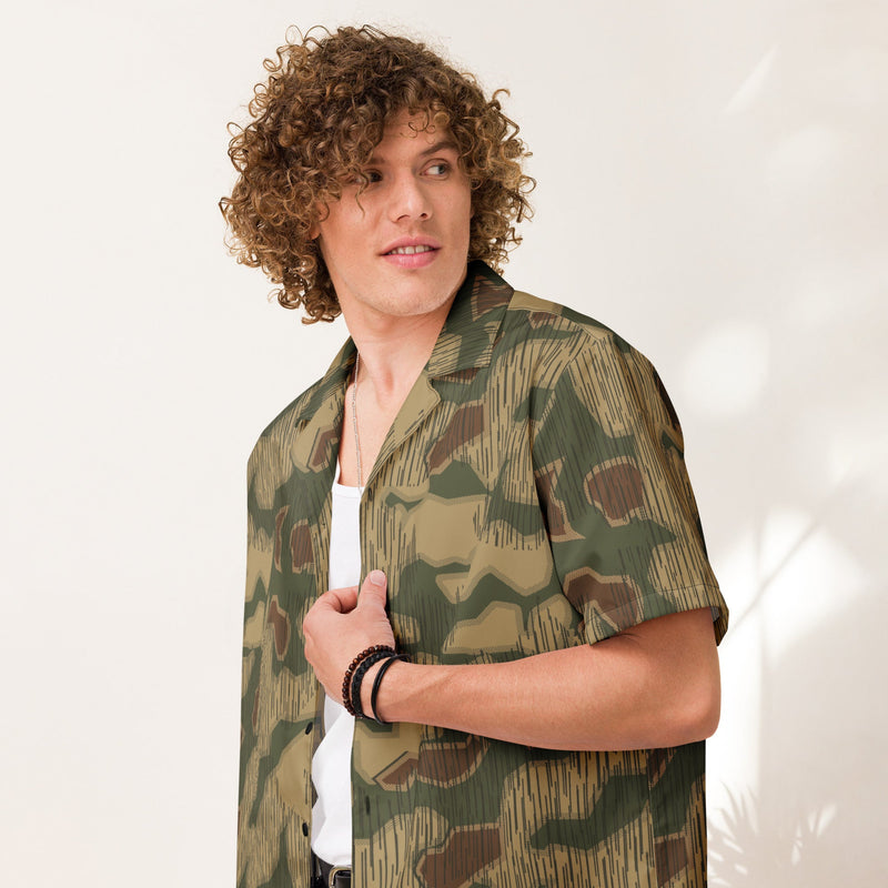 Sumpfmuster Where Eagles Dare CAMO Unisex Short-Sleeve Button Shirt - Button-Up