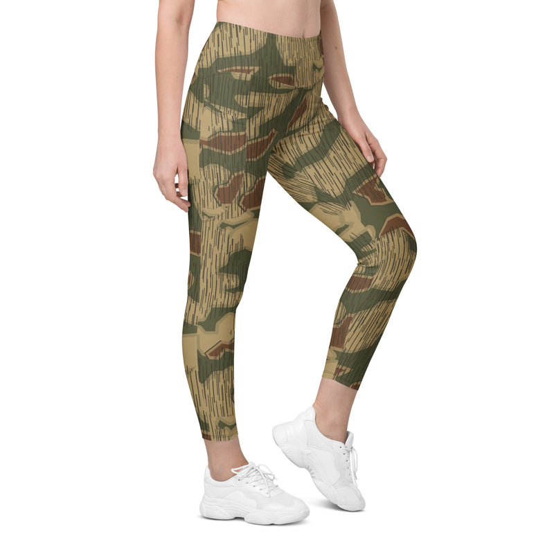 Sumpfmuster Where Eagles Dare CAMO Womens Leggings with Pockets - 2XS - Women