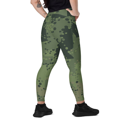 Swedish Barracuda CAMO Leggings with pockets - 2XS - Womens With Pockets