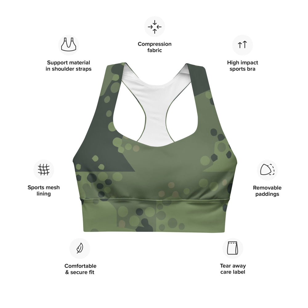 Swedish Barracuda CAMO Longline sports bra - Womens Sports Bra