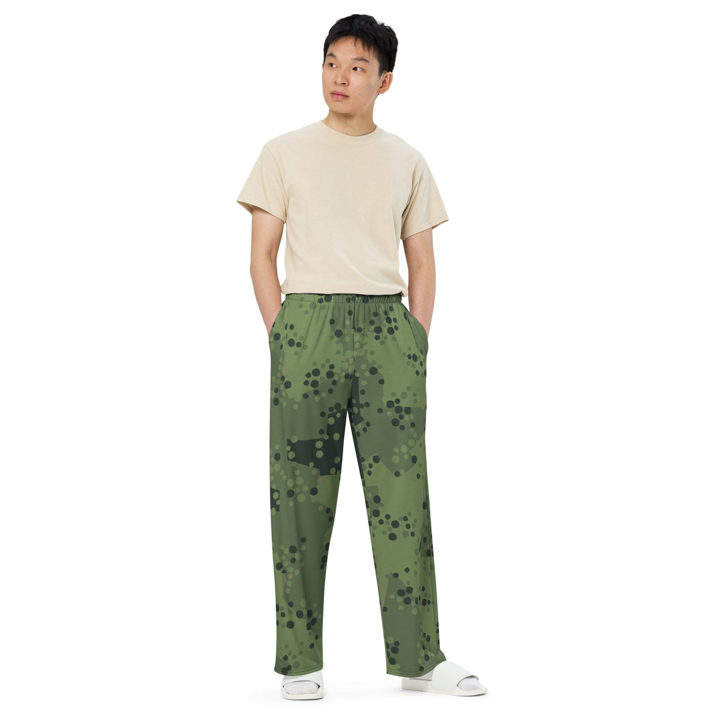 Swedish Barracuda CAMO unisex wide-leg pants - Unisex Wide-Leg Pants