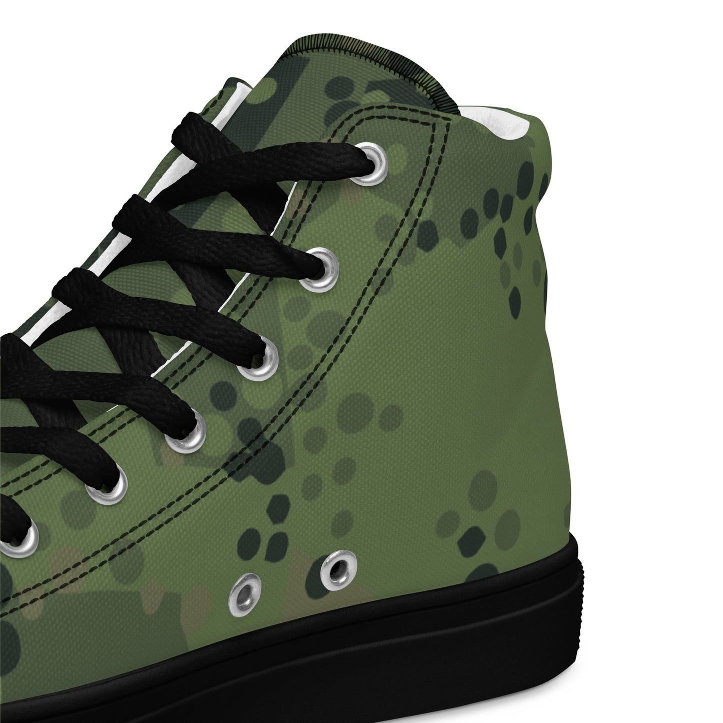 Swedish Barracuda Woodland CAMO Mens high top canvas shoes - High Top Canvas Shoes