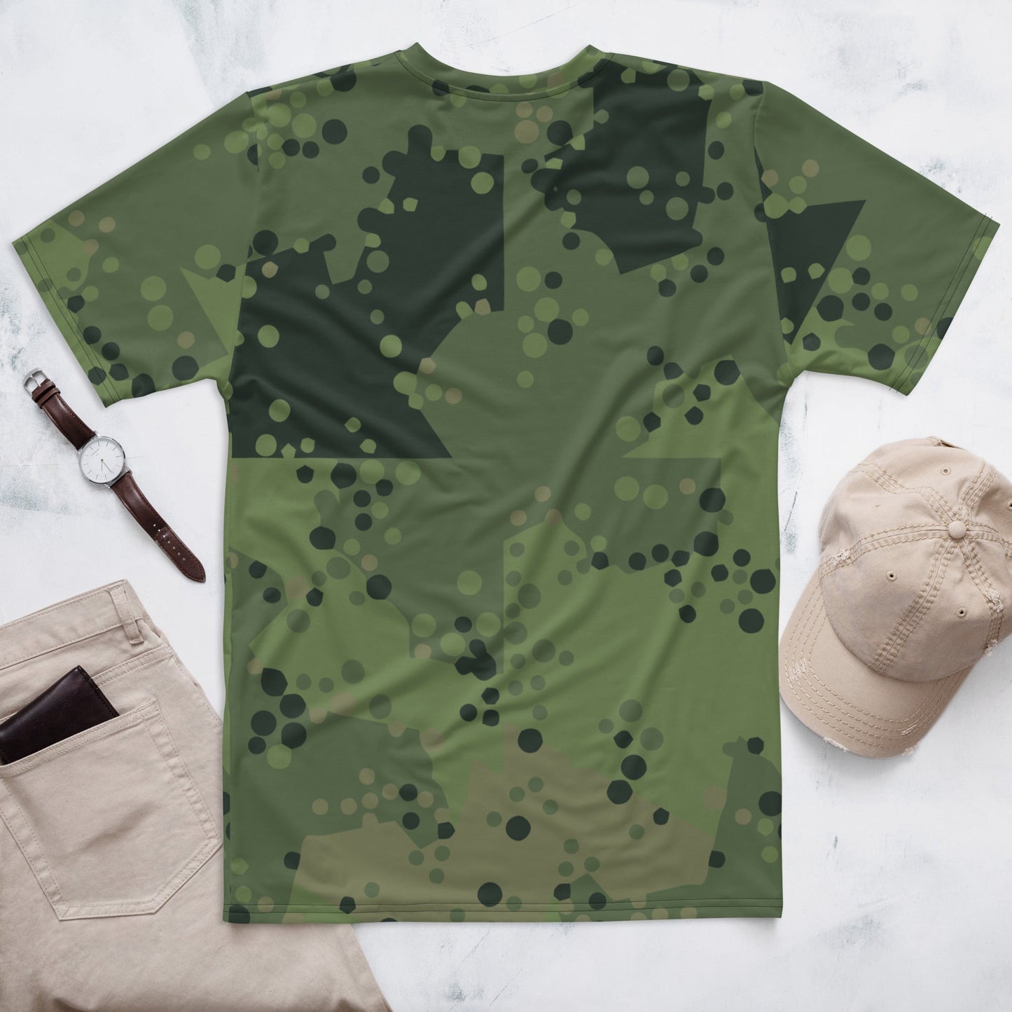 Swedish Barracuda Woodland CAMO Mens t-shirt - T-Shirts