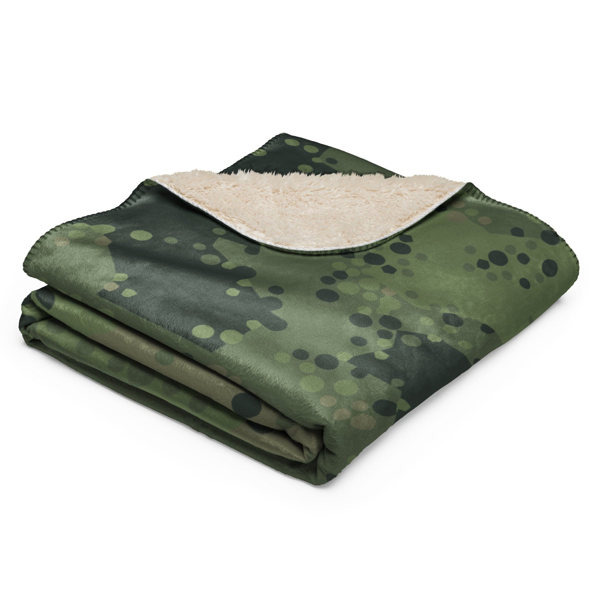 Swedish Barracuda Woodland CAMO Sherpa blanket - Blankets