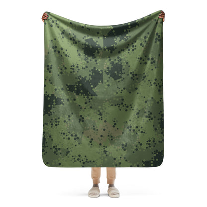 Swedish Barracuda Woodland CAMO Sherpa blanket - 50″×60″ - Blankets