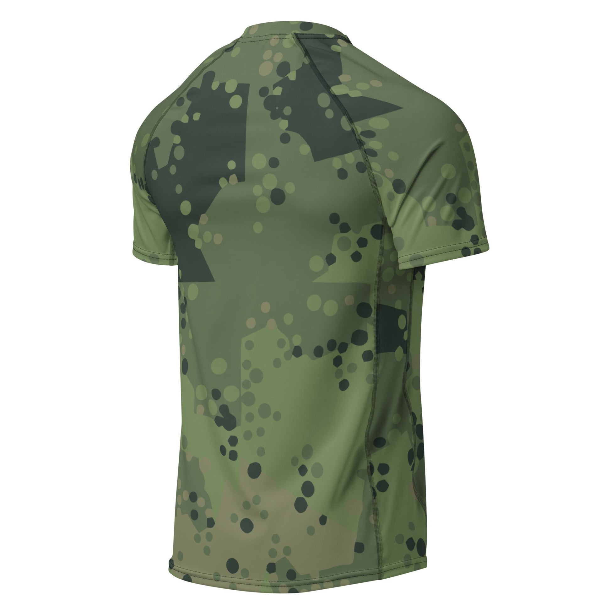 Swedish Barracuda Woodland CAMO short-leeve mens rash guard