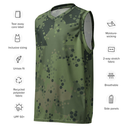 Swedish Barracuda Woodland CAMO unisex basketball jersey Basketball Jerseys