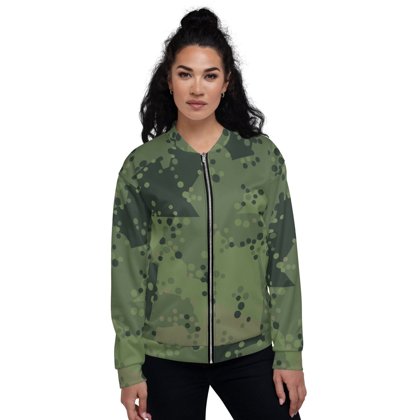 Swedish Barracuda Woodland CAMO Unisex Bomber Jacket - Jackets