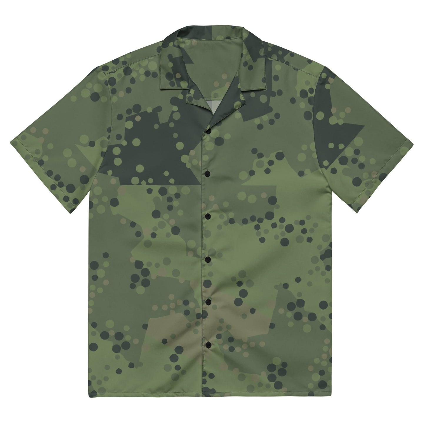 Swedish Barracuda Woodland CAMO Unisex button shirt 2XS Button Shirts