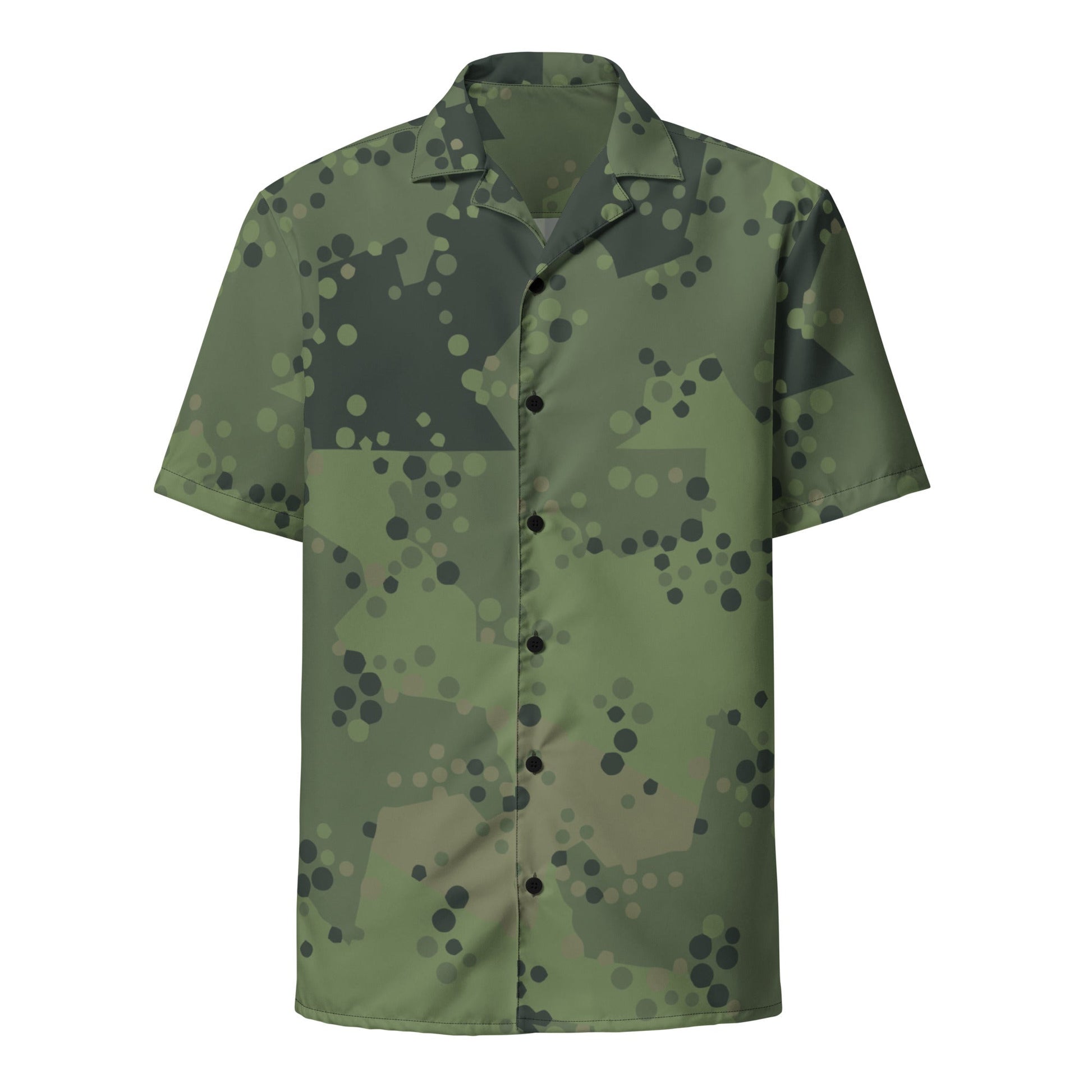 Swedish Barracuda Woodland CAMO Unisex button shirt Button Shirts