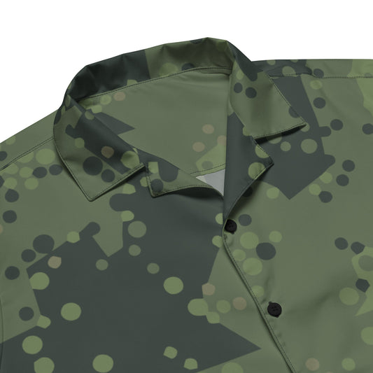 Swedish Barracuda Woodland CAMO Unisex button shirt Button Shirts