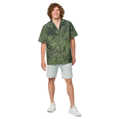 Swedish Barracuda Woodland CAMO Unisex button shirt Button Shirts