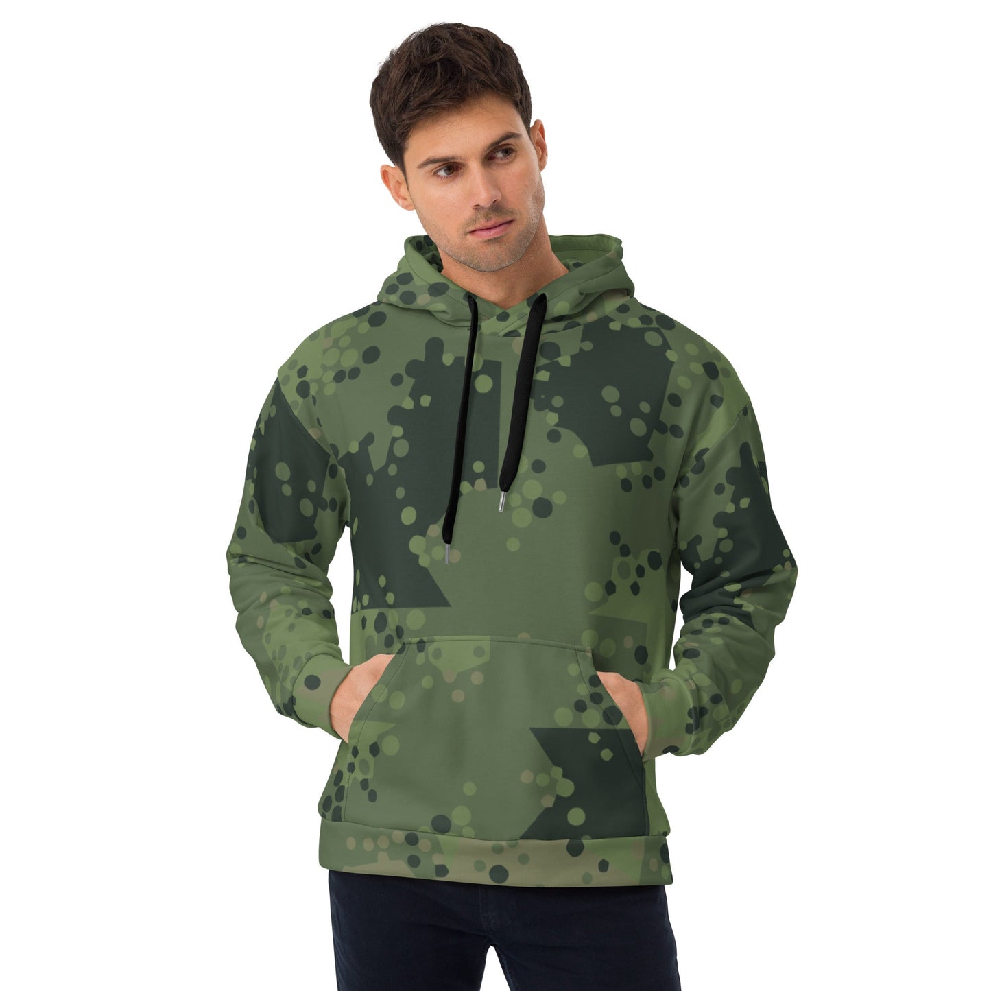 Swedish Barracuda Woodland CAMO Unisex Hoodie - 2XS - Hoodies