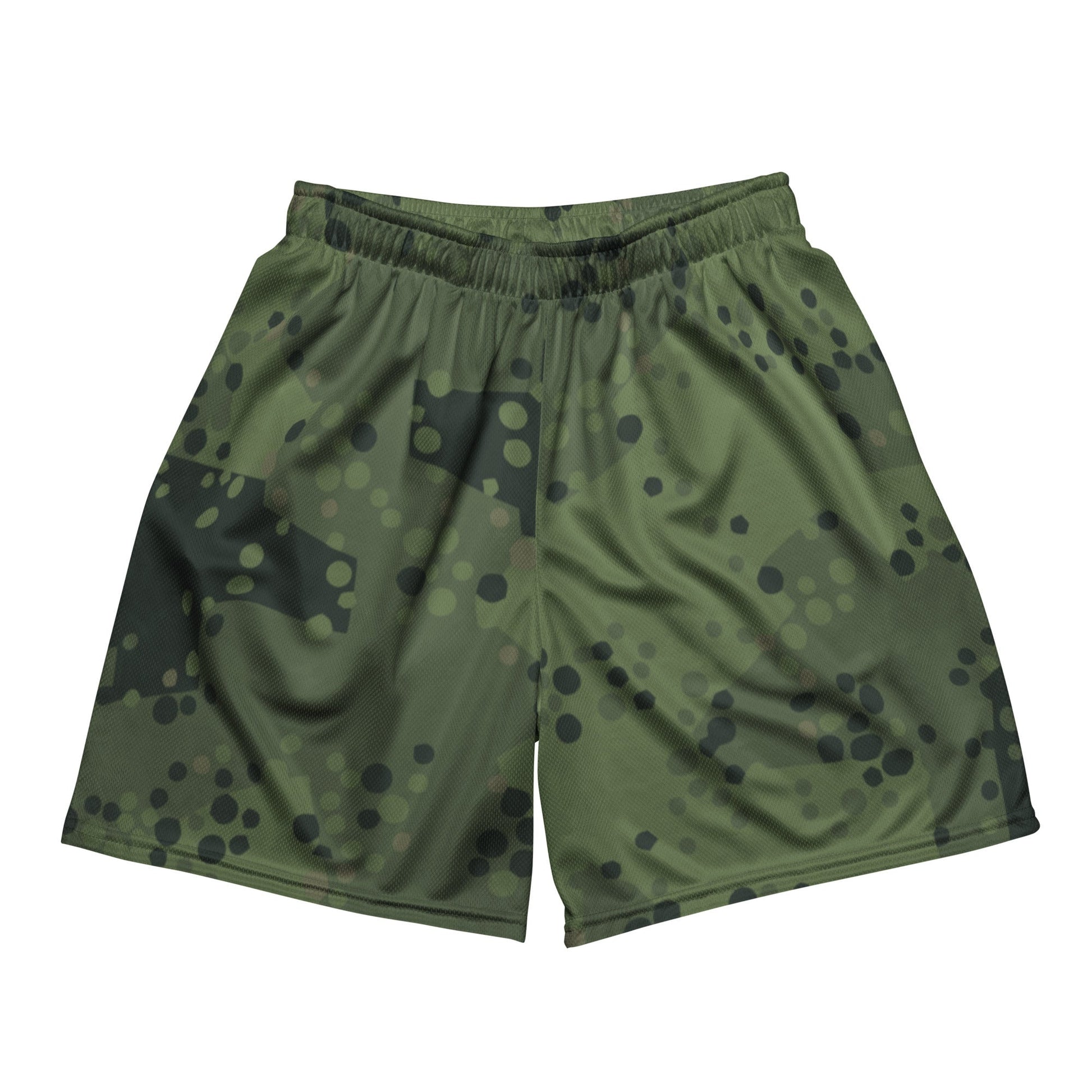 Swedish Barracuda Woodland CAMO Unisex Mesh Shorts - 2XS