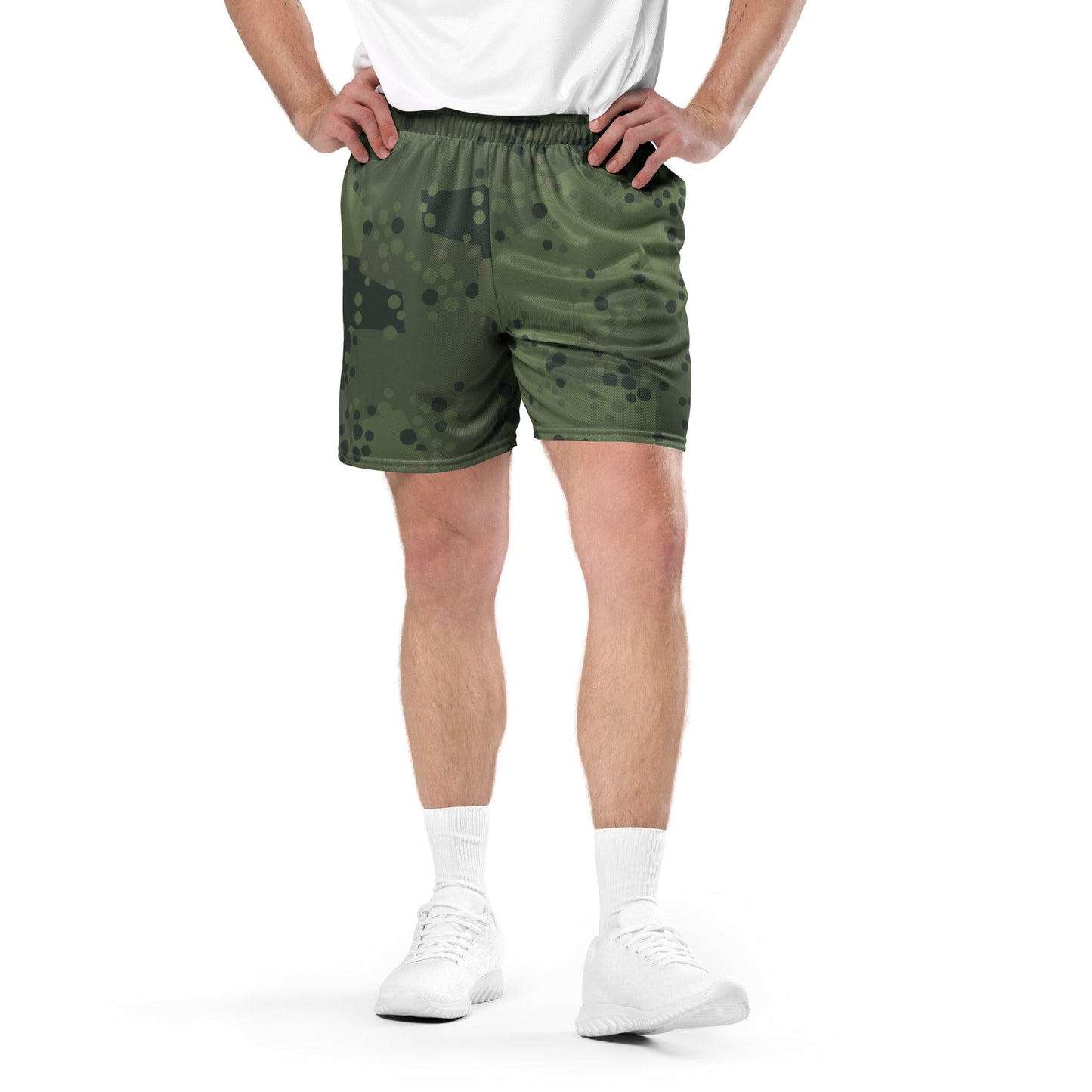 Swedish Barracuda Woodland CAMO Unisex Mesh Shorts