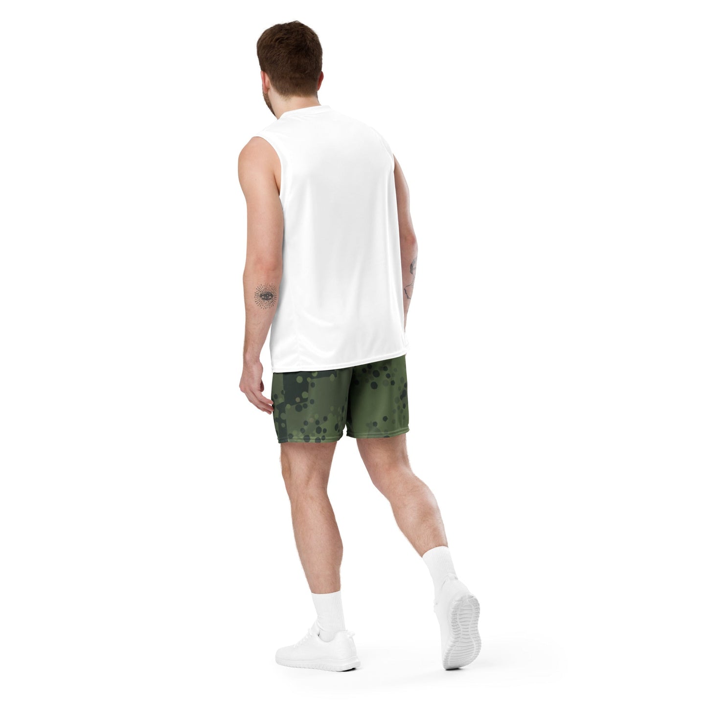 Swedish Barracuda Woodland CAMO Unisex Mesh Shorts