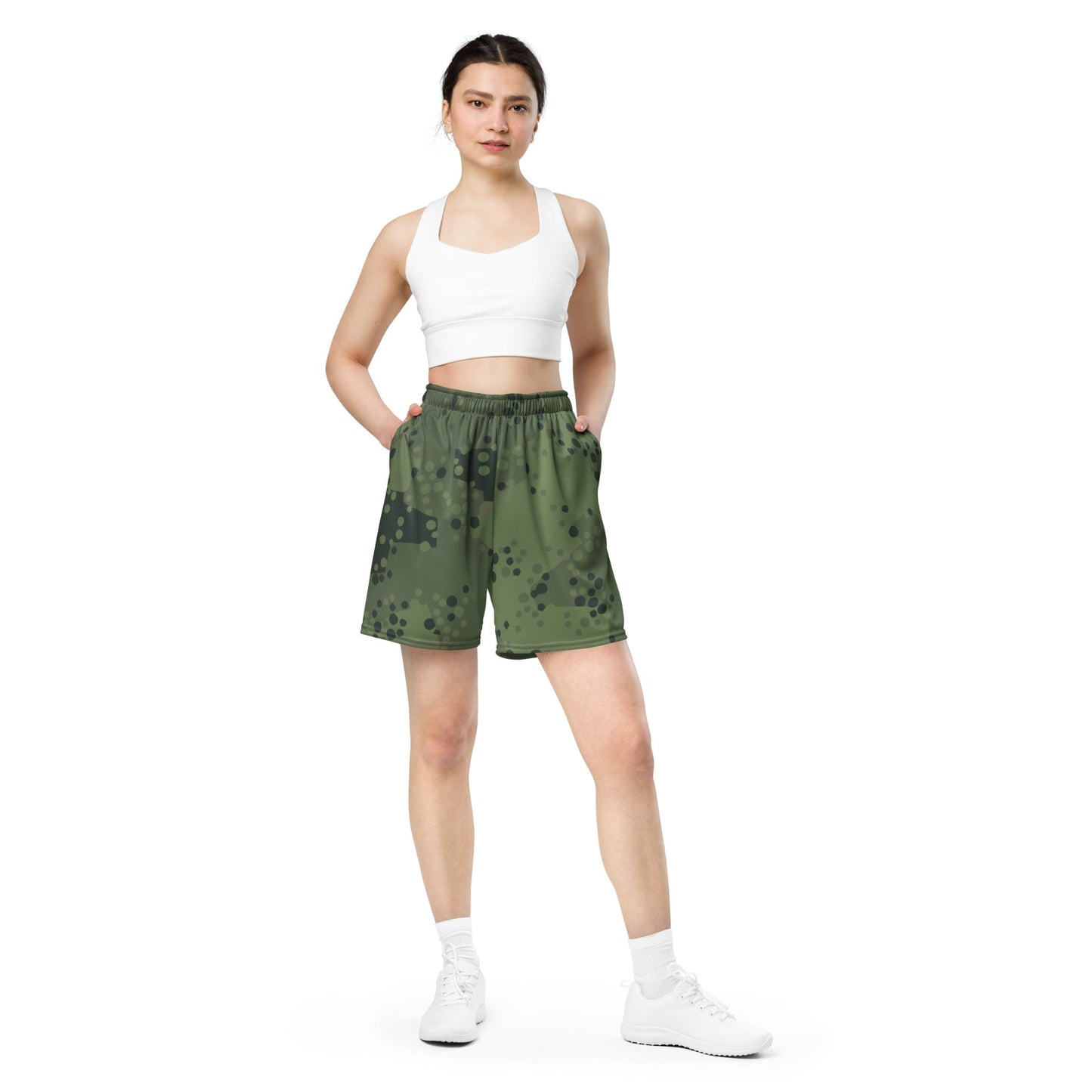 Swedish Barracuda Woodland CAMO Unisex Mesh Shorts