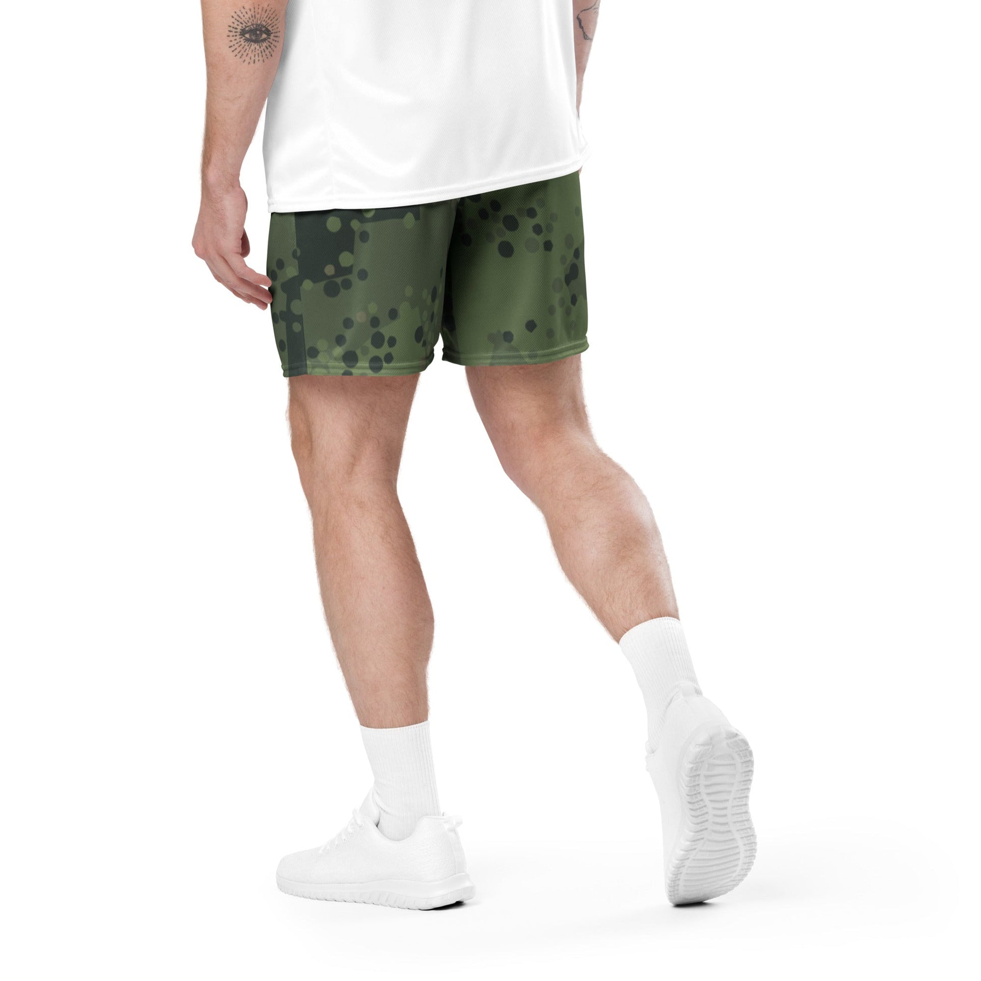 Swedish Barracuda Woodland CAMO Unisex Mesh Shorts