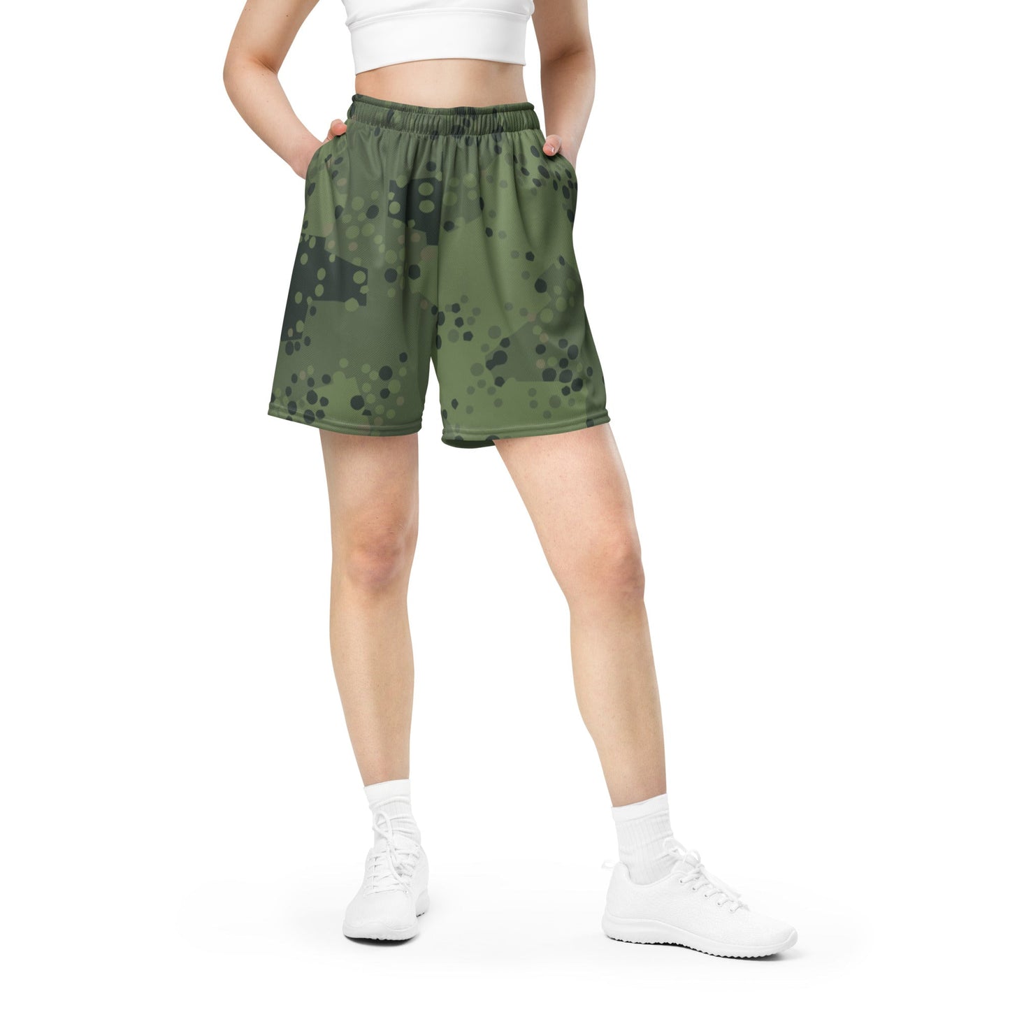 Swedish Barracuda Woodland CAMO Unisex Mesh Shorts
