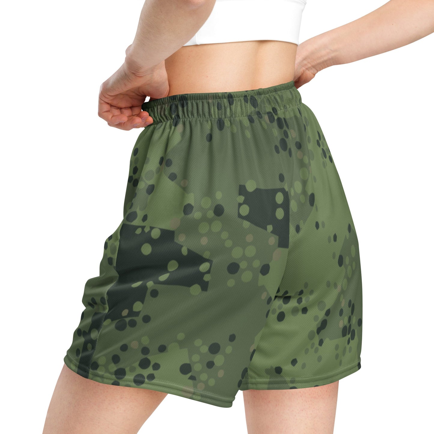 Swedish Barracuda Woodland CAMO Unisex Mesh Shorts