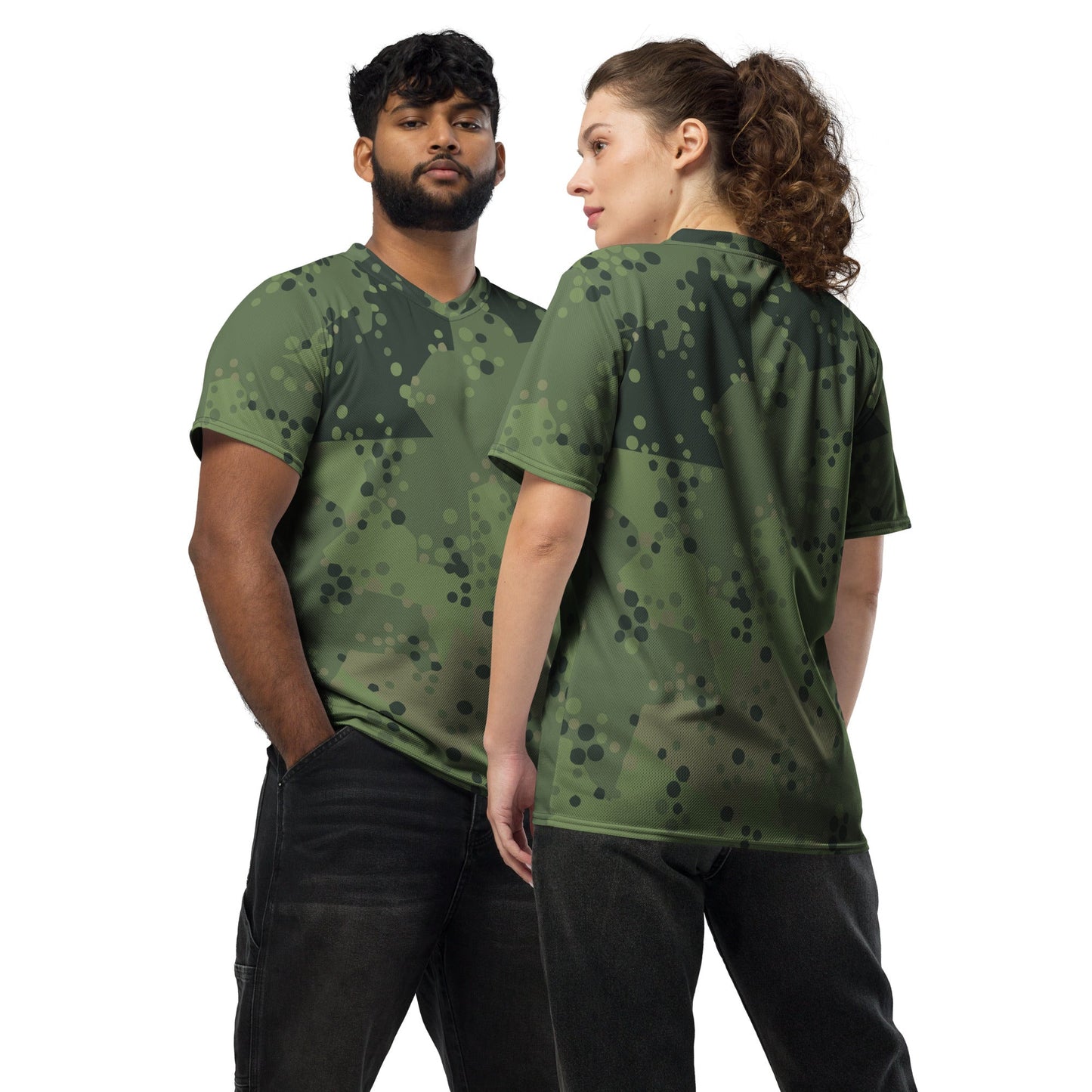 Swedish Barracuda Woodland CAMO unisex sports jersey 2XS Sports Jerseys