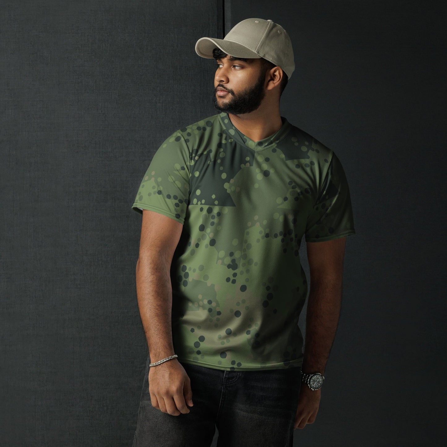 Swedish Barracuda Woodland CAMO unisex sports jersey Sports Jerseys