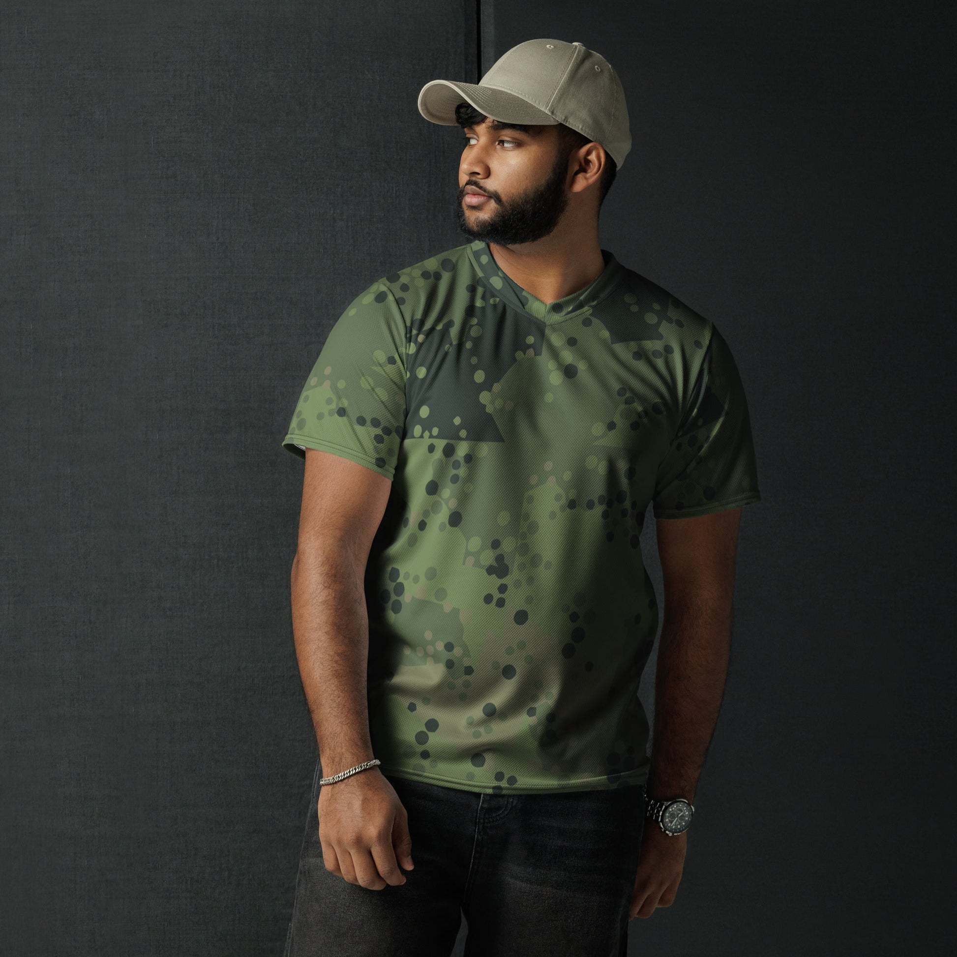 Swedish Barracuda Woodland CAMO unisex sports jersey Sports Jerseys