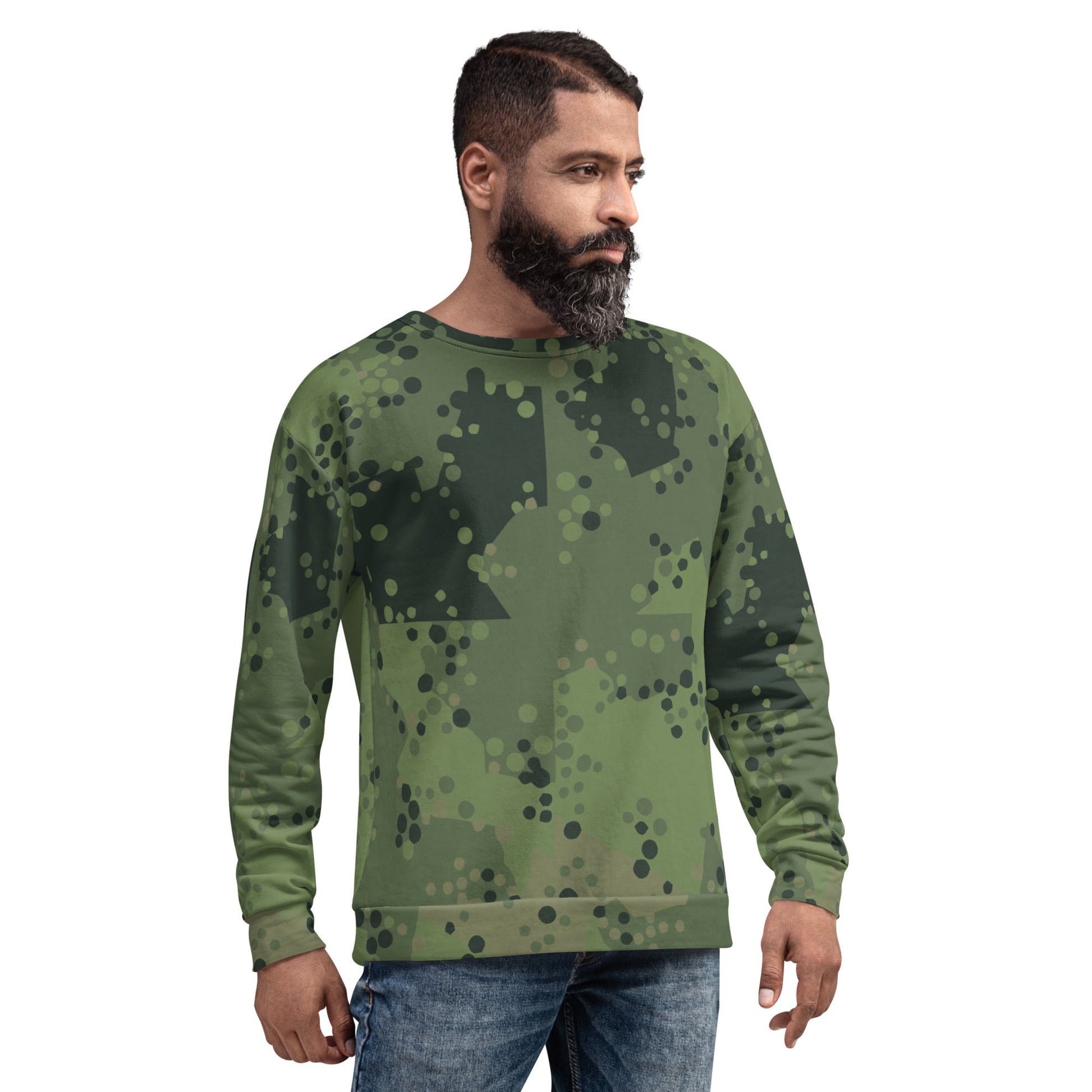 Swedish Barracuda Woodland CAMO Unisex Sweatshirt - Sweatshirts
