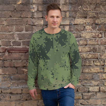 Swedish Barracuda Woodland CAMO Unisex Sweatshirt - XS - Sweatshirts