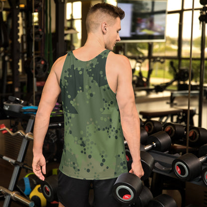 Swedish Barracuda Woodland CAMO Unisex Tank Top - Tops