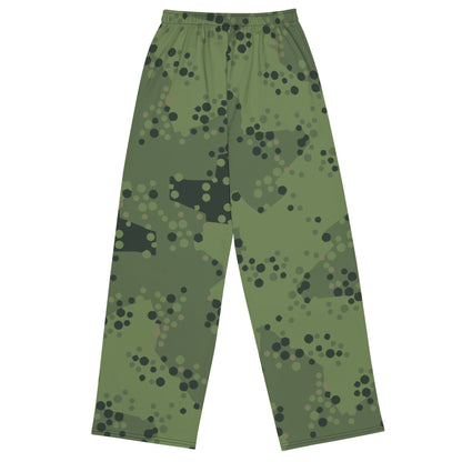 Swedish Barracuda Woodland CAMO unisex wide leg pants Wide Pants