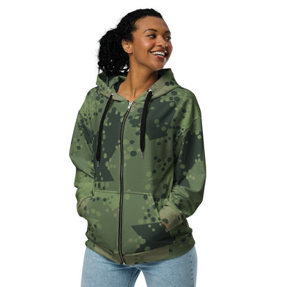 Swedish Barracuda Woodland CAMO Unisex zip hoodie Zip Hoodies