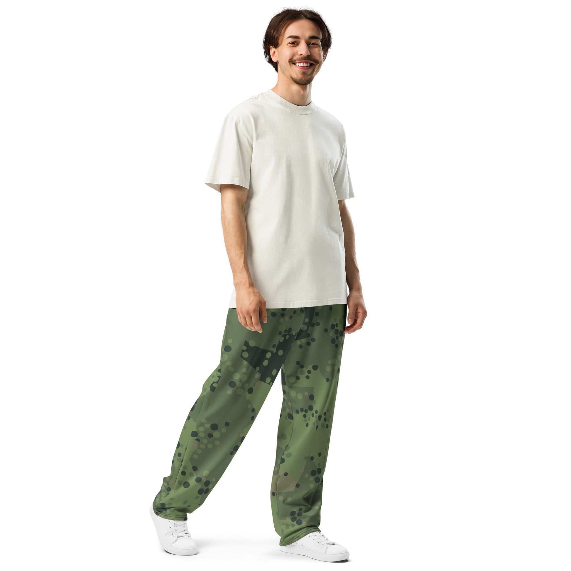Swedish Barracuda Woodland CAMO Wide-leg joggers - Joggers