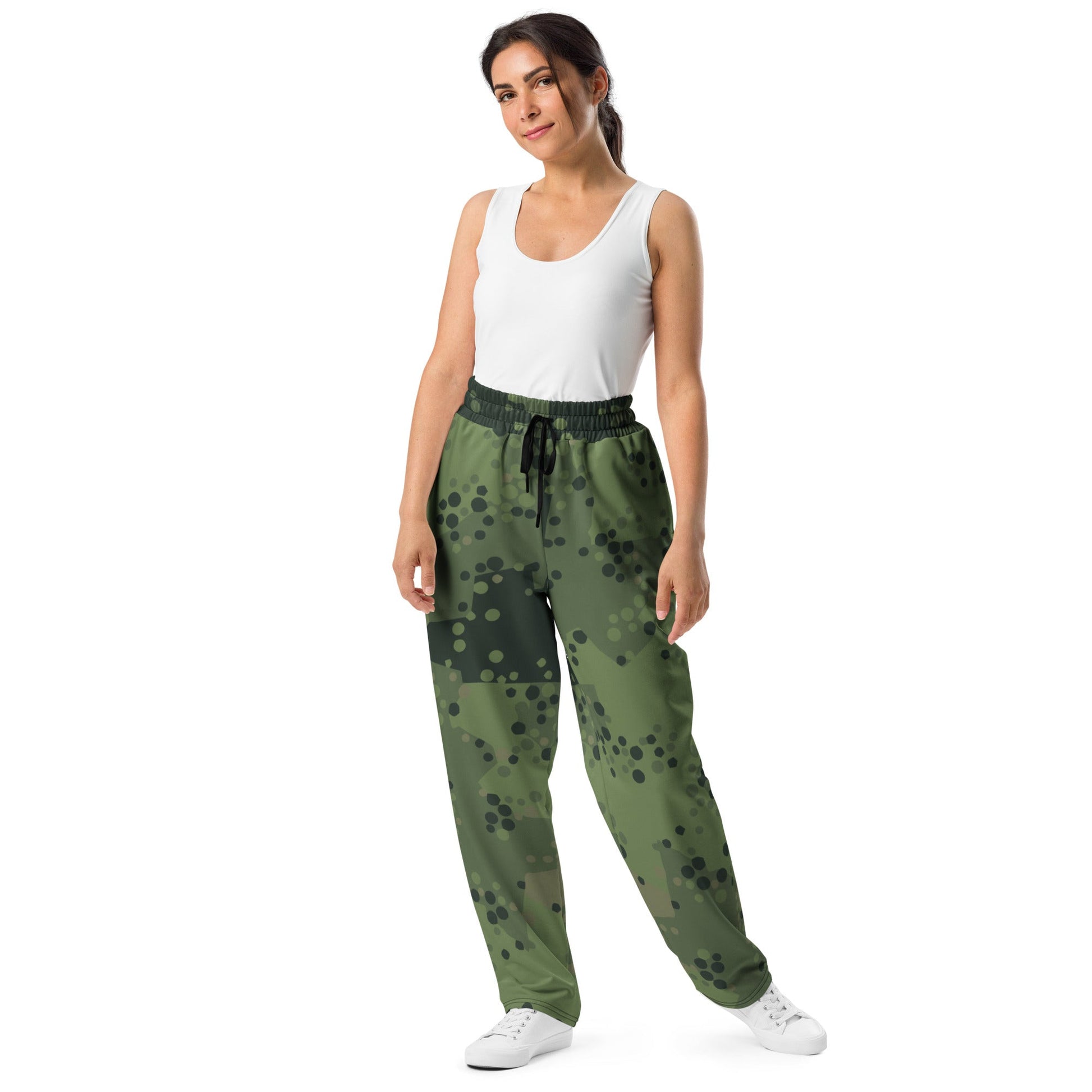 Swedish Barracuda Woodland CAMO Wide-leg joggers - Joggers