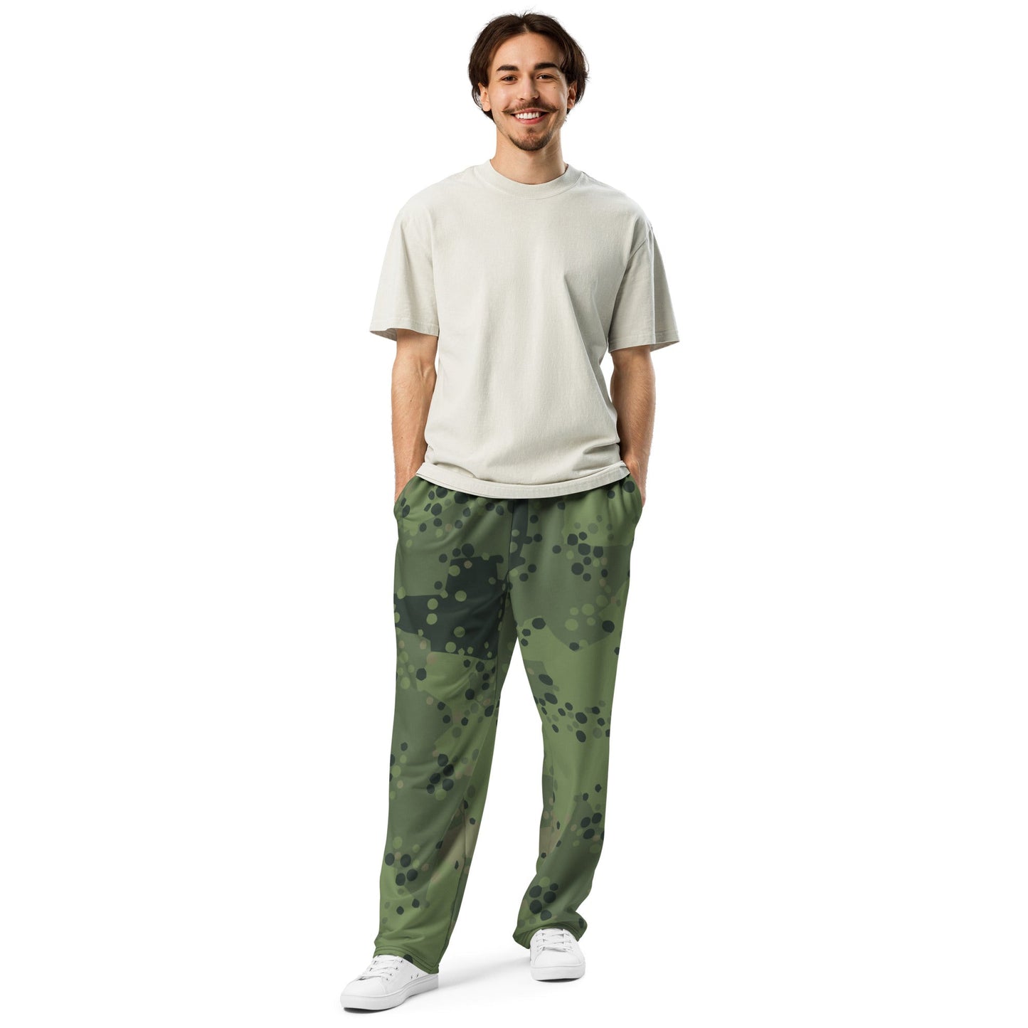 Swedish Barracuda Woodland CAMO Wide-leg joggers - Joggers