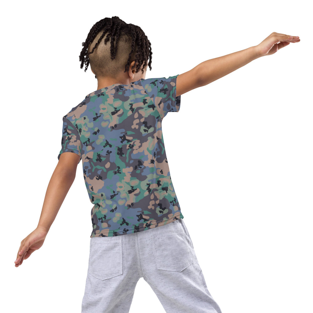 Swedish Experimental CAMO Kids crew neck t-shirt - Crew Neck T-shirt