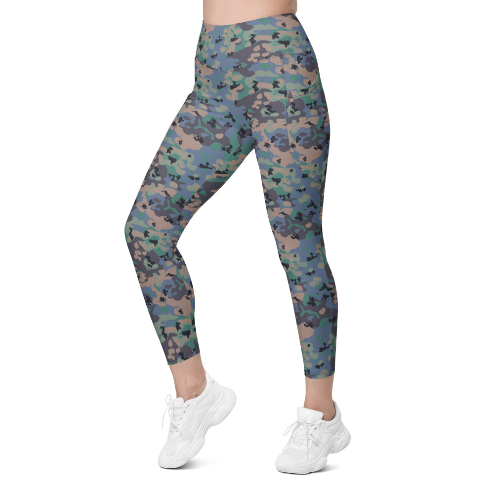 Swedish Experimental CAMO Leggings with pockets - Womens With Pockets