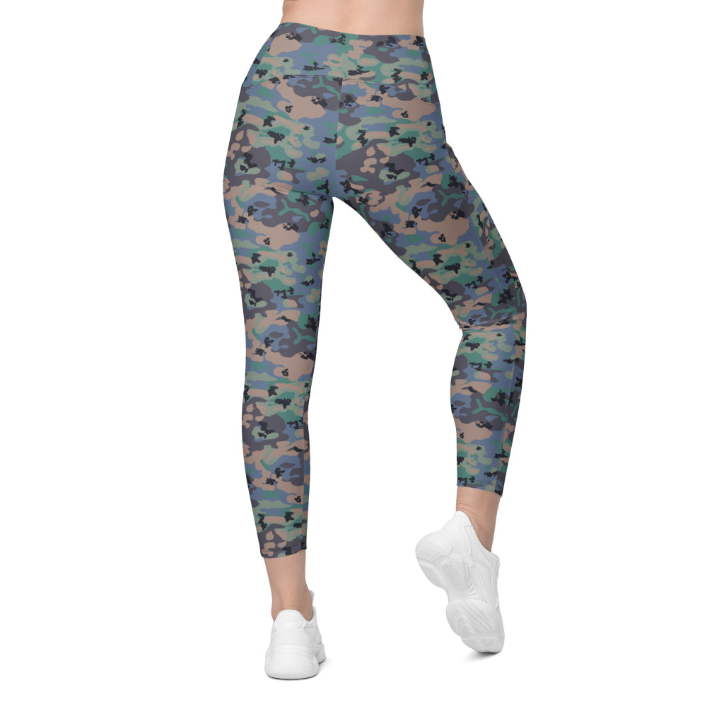 Swedish Experimental CAMO Leggings with pockets - Womens With Pockets