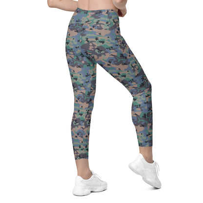 Swedish Experimental CAMO Leggings with pockets - Womens With Pockets