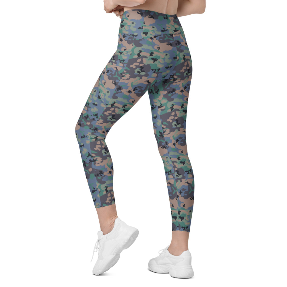 Swedish Experimental CAMO Leggings with pockets - Womens With Pockets