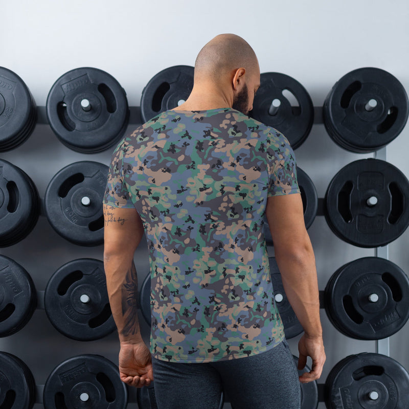 Flecktarn Experimental Swedish CAMO Mens Athletic T-Shirt - Shirt