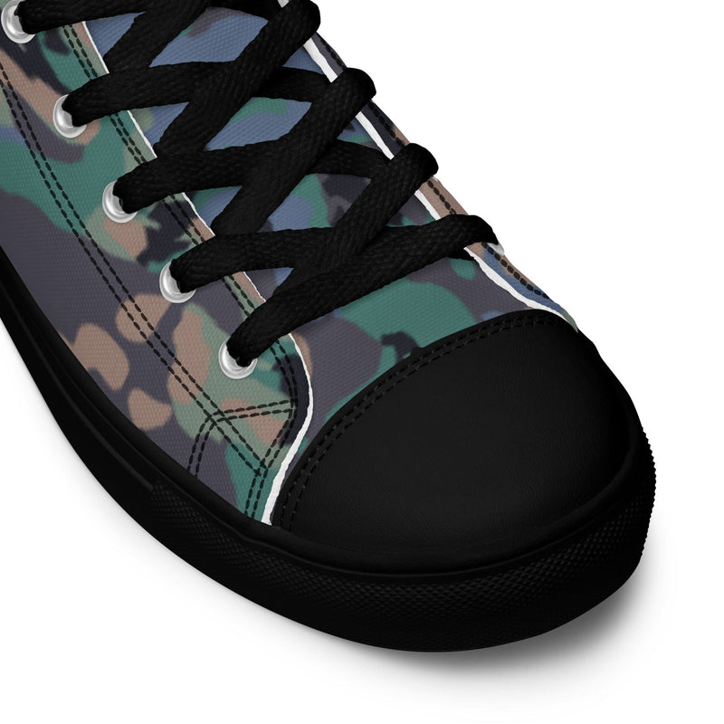 Flecktarn Experimental Swedish CAMO Mens High-Top Canvas Shoes