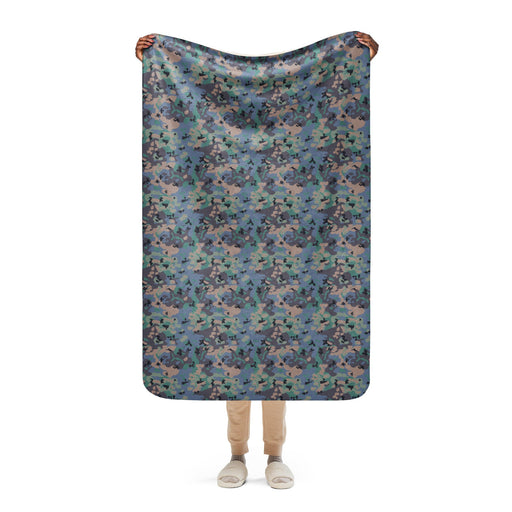 Flecktarn Experimental Swedish CAMO Sherpa Blanket - 37″×57″