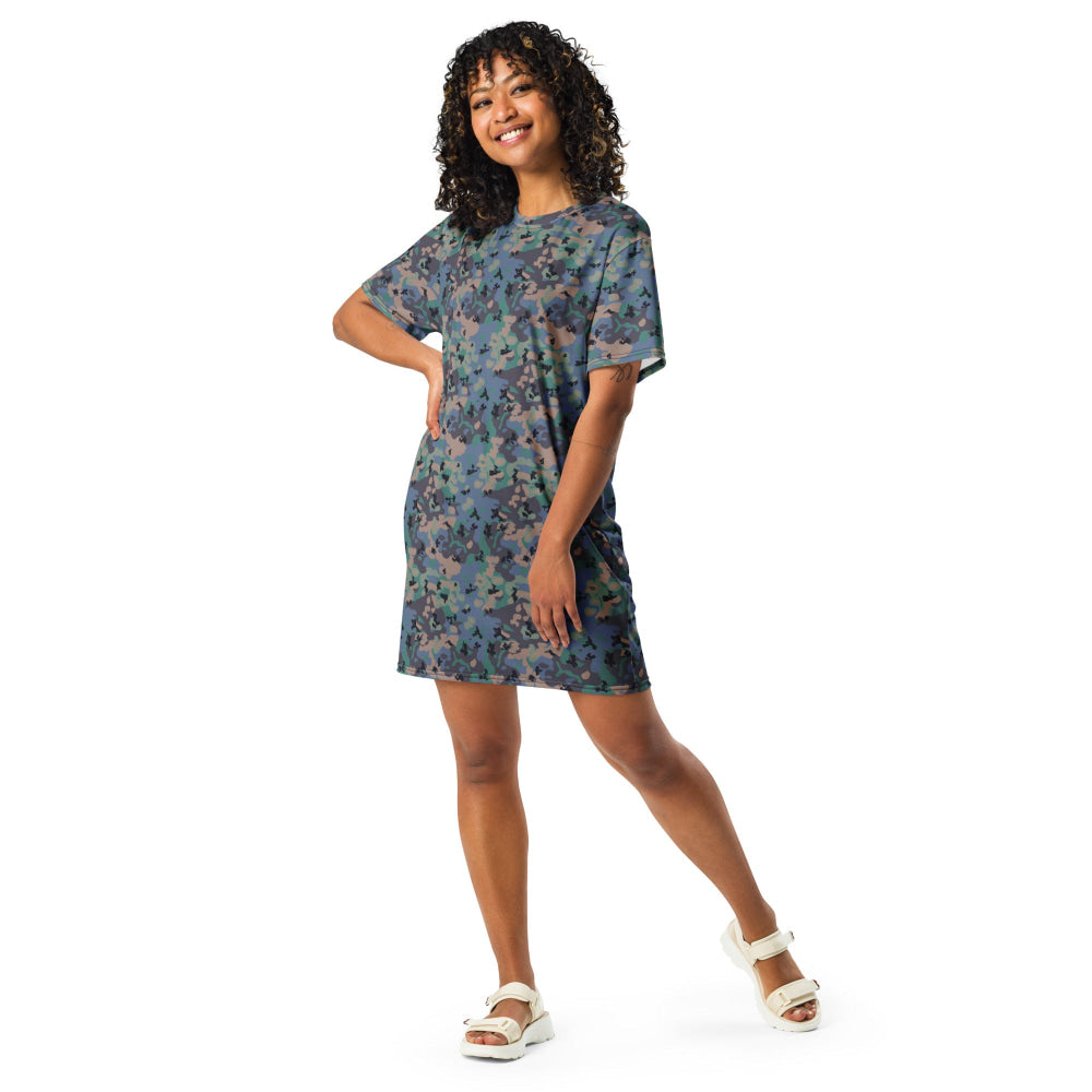 Swedish Experimental CAMO T-shirt dress - Womens T-Shirt Dress